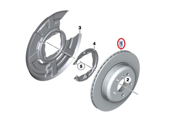 Tarcza hamulcowa tył F10 F11 do BMW