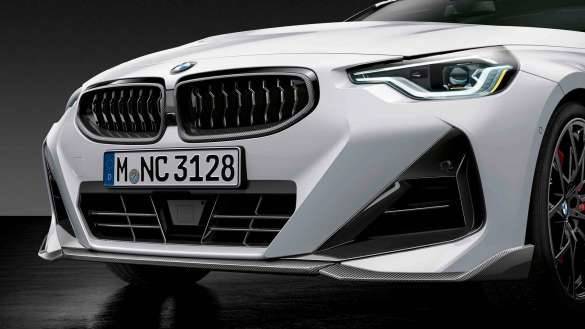 Nakładki na zderzak przedni BMW 2 G42 M Performance z karbonu